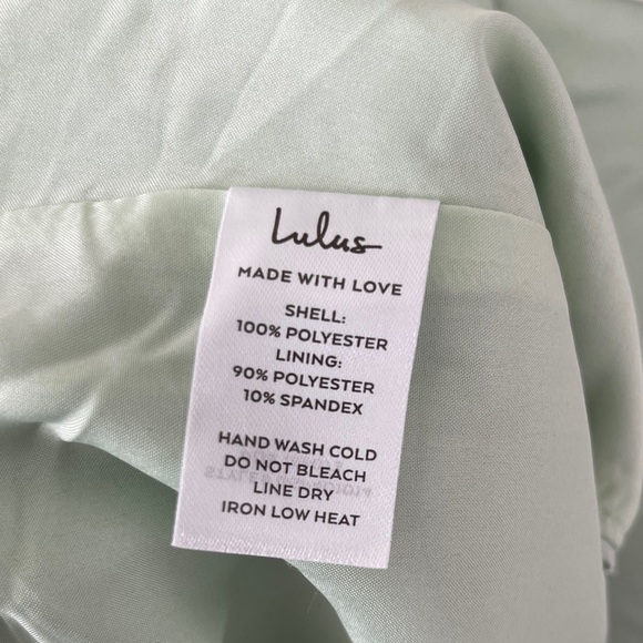 Lulus Sincerely Exceptional Sage Satin Strapless Two-piece Jumpsuit Green - Picture 8 of 8